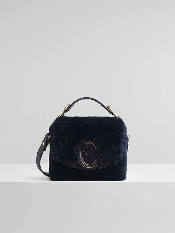 Mini Bolsos Mujer Chloé C Azules Cuero ASVN68309